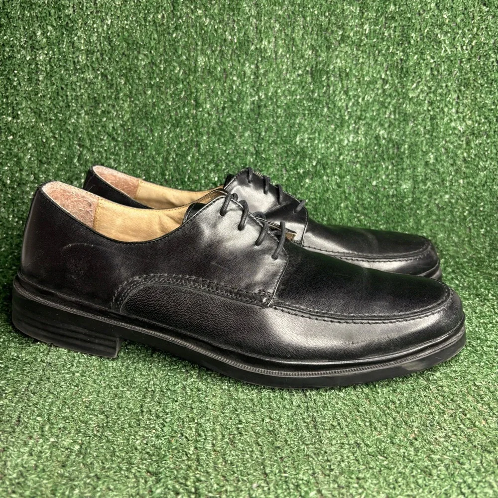 Florsheim Comfortech Leather Bicycle Toe Oxford Dress Shoes Black Men 13 3E Wide